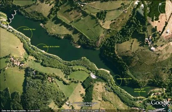 Lieu de pêche Le barrage de soulage - La valla-en-gier (42 - Loire)